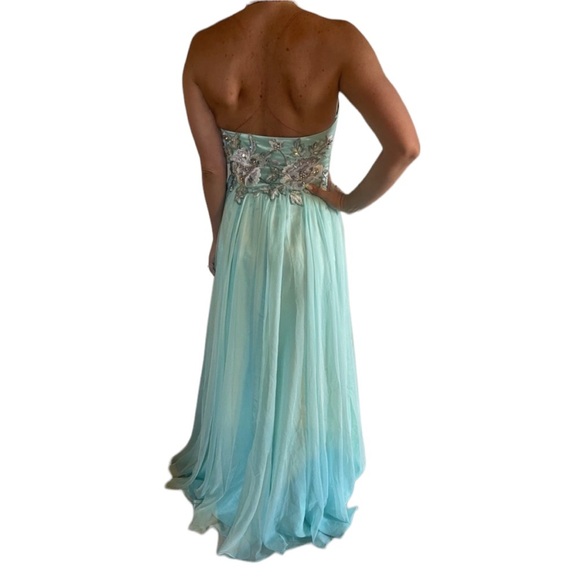 Jovani Strapless Dress Mint - Picture 3 of 8